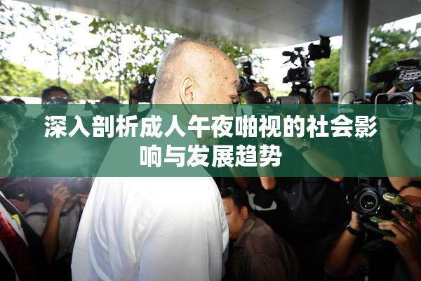 深入剖析成人午夜啪视的社会影响与发展趋势