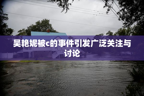 吴艳妮被c的事件引发广泛关注与讨论