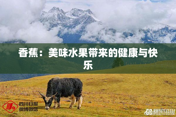 香蕉：美味水果带来的健康与快乐