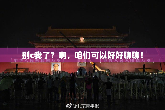 别c我了？啊，咱们可以好好聊聊！