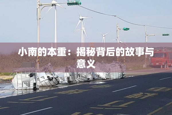 小南的本重：揭秘背后的故事与意义