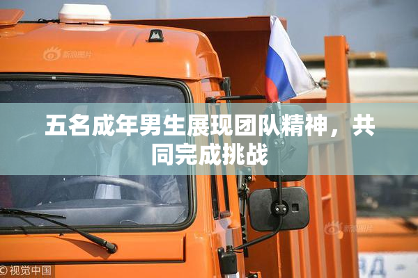 五名成年男生展现团队精神，共同完成挑战