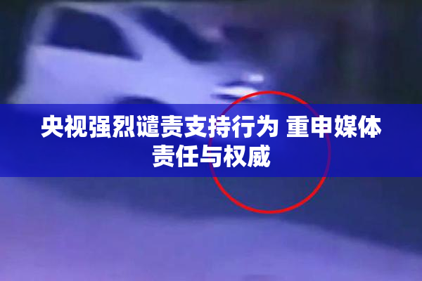 央视强烈谴责支持行为 重申媒体责任与权威