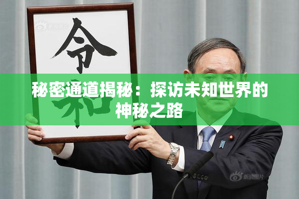 秘密通道揭秘：探访未知世界的神秘之路