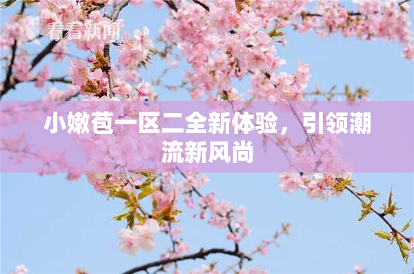 小嫩苞一区二全新体验，引领潮流新风尚