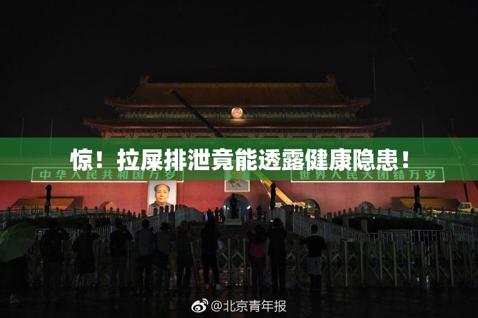 惊！拉屎排泄竟能透露健康隐患！