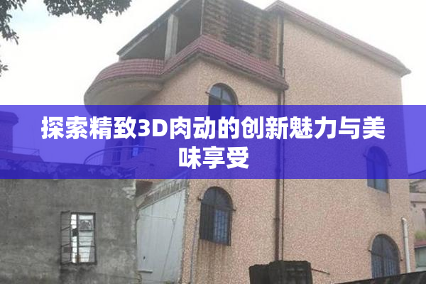 探索精致3D肉动的创新魅力与美味享受