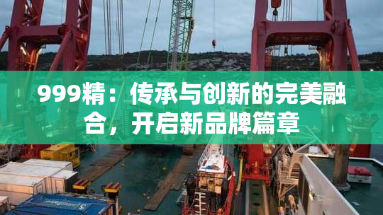 999精：传承与创新的完美融合，开启新品牌篇章