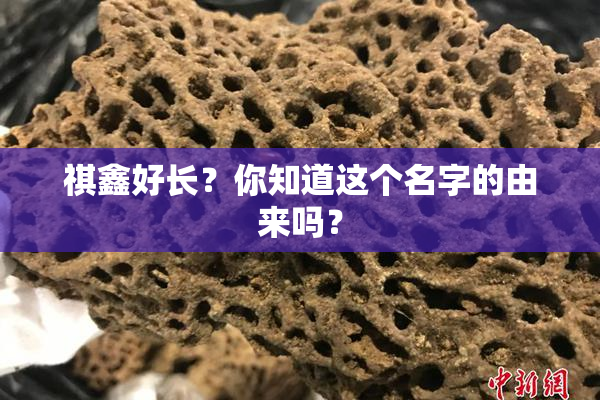 祺鑫好长？你知道这个名字的由来吗？