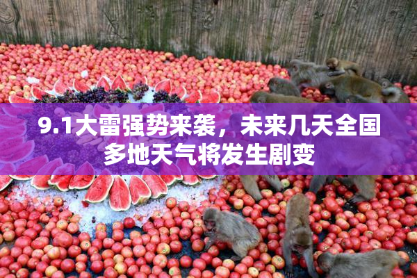 9.1大雷强势来袭，未来几天全国多地天气将发生剧变