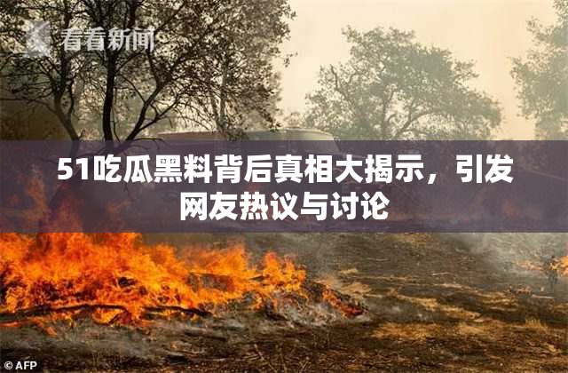51吃瓜黑料背后真相大揭示，引发网友热议与讨论