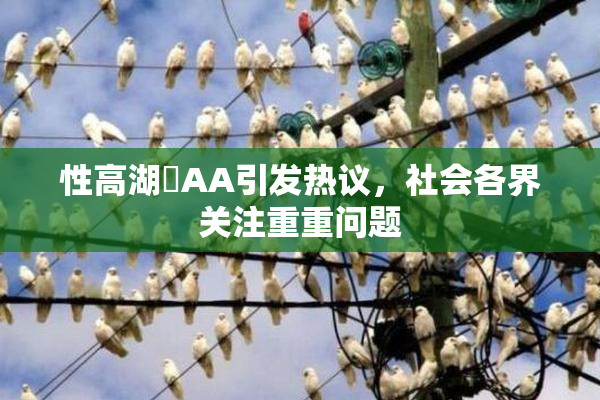 性高湖婬AA引发热议，社会各界关注重重问题