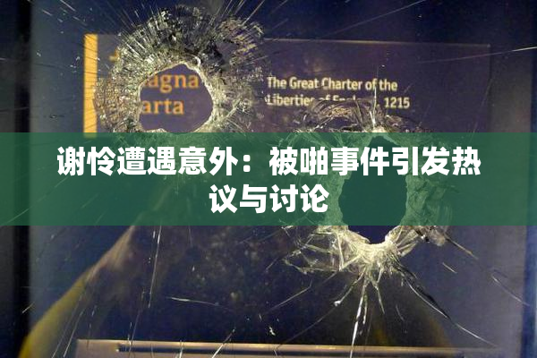 谢怜遭遇意外：被啪事件引发热议与讨论
