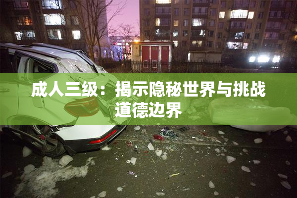 成人三级：揭示隐秘世界与挑战道德边界