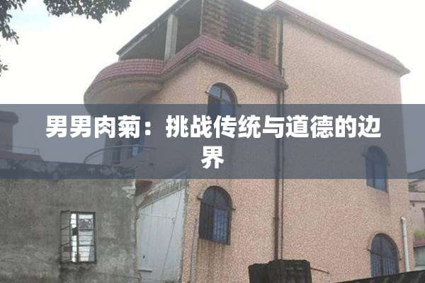男男肉菊：挑战传统与道德的边界