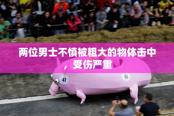两位男士不慎被粗大的物体击中，受伤严重