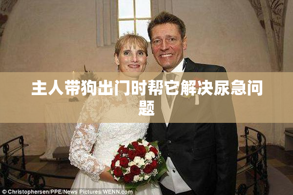 主人带狗出门时帮它解决尿急问题