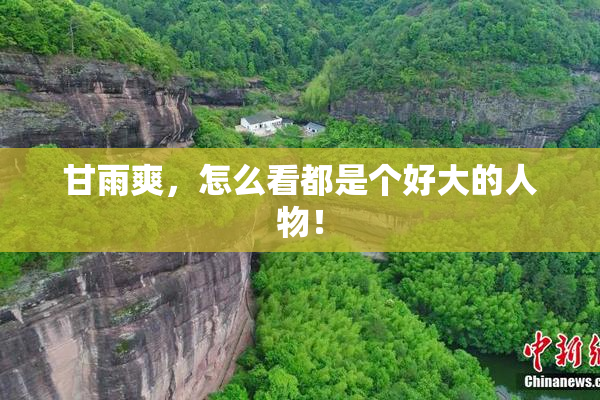 甘雨爽，怎么看都是个好大的人物！