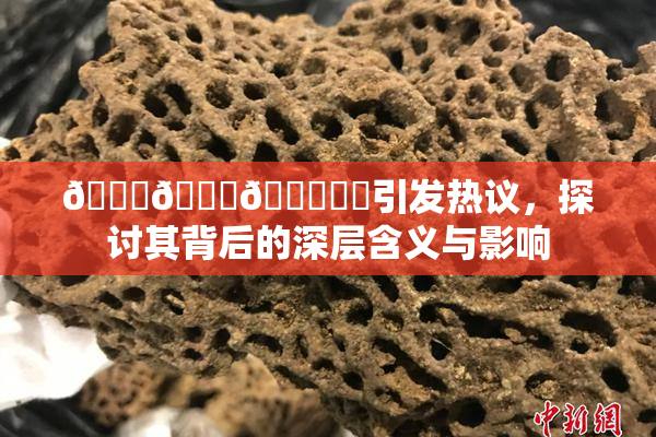 🍆🍑🔞❌‌引发热议，探讨其背后的深层含义与影响