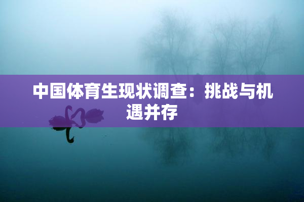 中国体育生现状调查：挑战与机遇并存