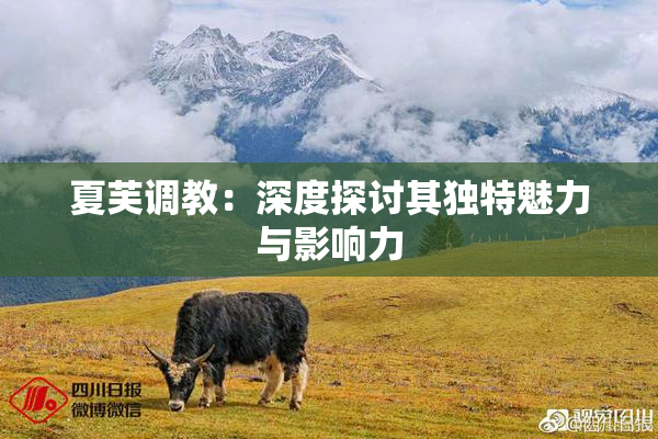 夏芙调教：深度探讨其独特魅力与影响力