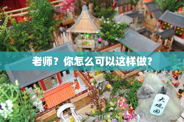 老师？你怎么可以这样做？