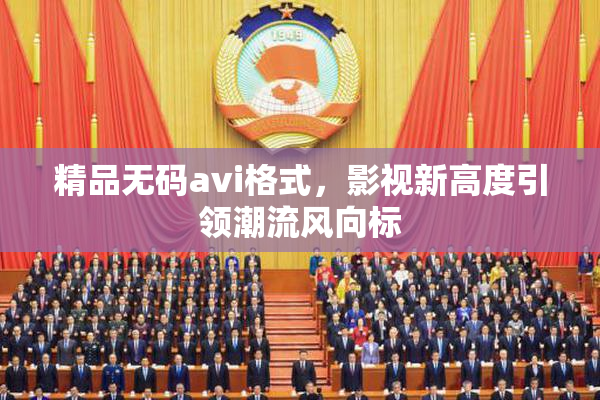 精品无码avi格式，影视新高度引领潮流风向标