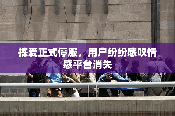 拣爱正式停服，用户纷纷感叹情感平台消失