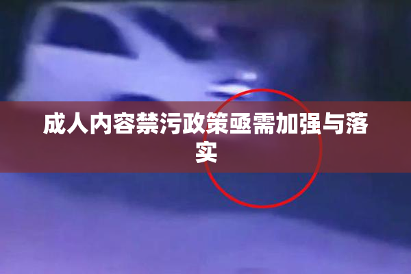 成人内容禁污政策亟需加强与落实
