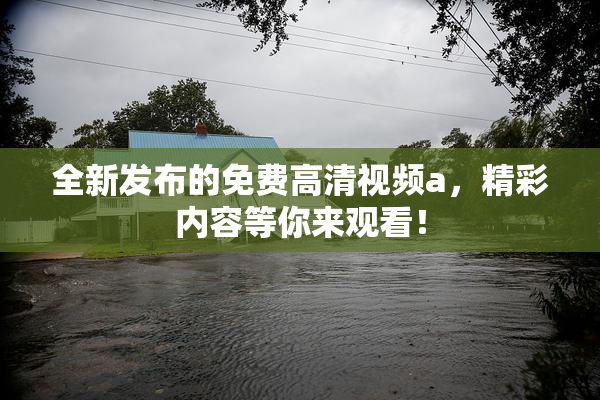 全新发布的免费高清视频a，精彩内容等你来观看！