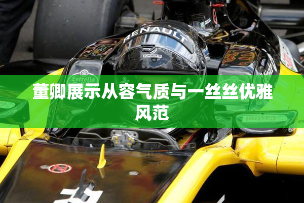 董卿展示从容气质与一丝丝优雅风范