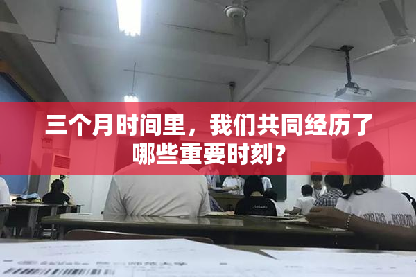 三个月时间里，我们共同经历了哪些重要时刻？