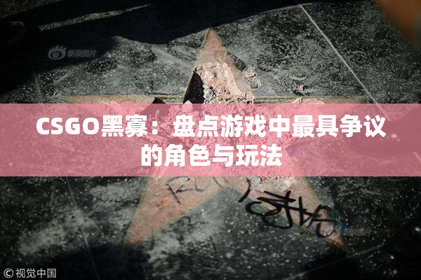 CSGO黑寡：盘点游戏中最具争议的角色与玩法