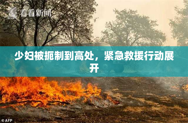 少妇被扼制到高处，紧急救援行动展开
