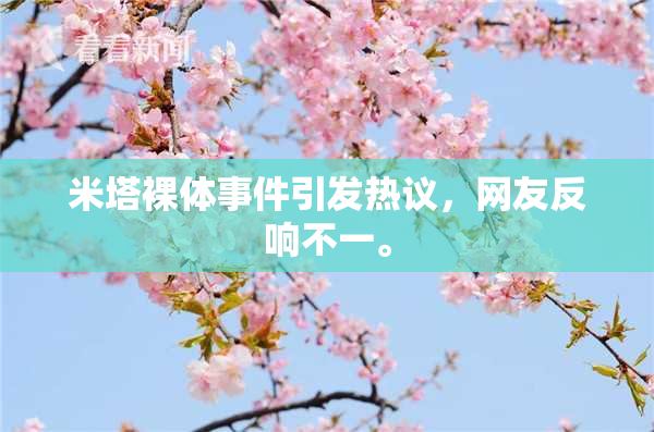 米塔裸体事件引发热议，网友反响不一。