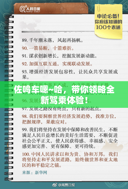 佐鸣车嗯~哈，带你领略全新驾乘体验！