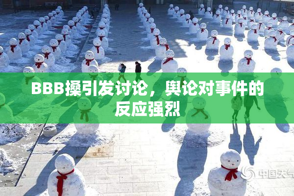 BBB搡引发讨论，舆论对事件的反应强烈