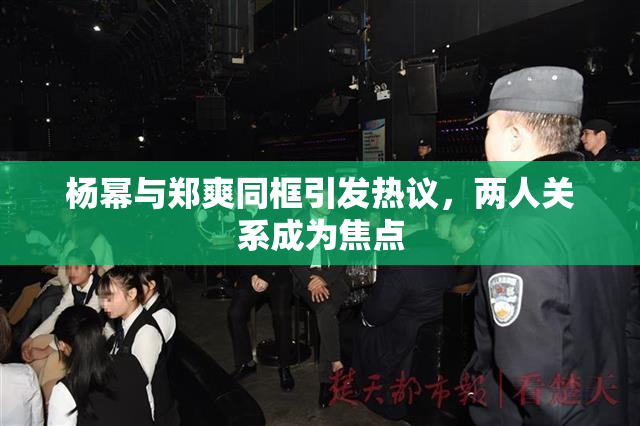 杨幂与郑爽同框引发热议，两人关系成为焦点