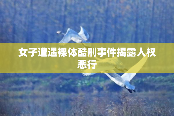 女子遭遇裸体酷刑事件揭露人权恶行
