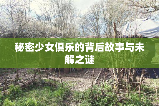 秘密少女俱乐的背后故事与未解之谜