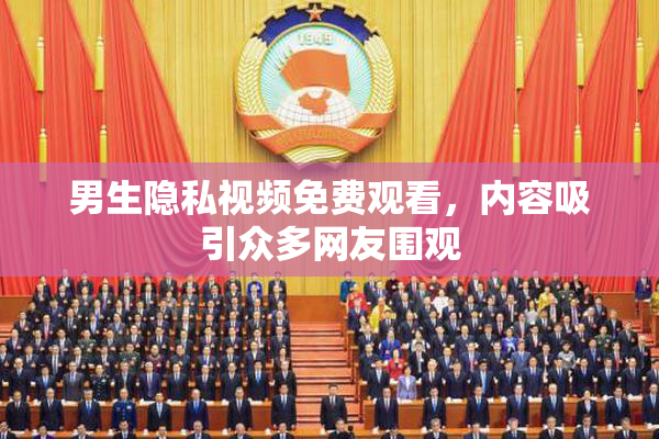 男生隐私视频免费观看，内容吸引众多网友围观