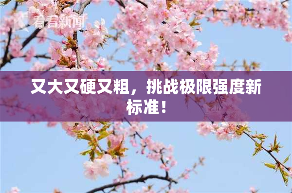 又大又硬又粗，挑战极限强度新标准！