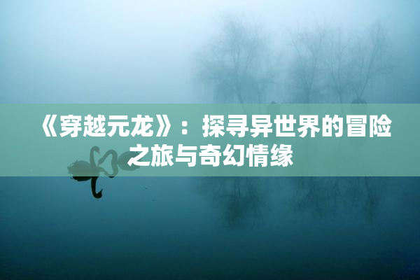《穿越元龙》：探寻异世界的冒险之旅与奇幻情缘