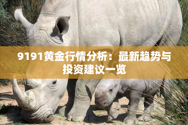 9191黄金行情分析：最新趋势与投资建议一览