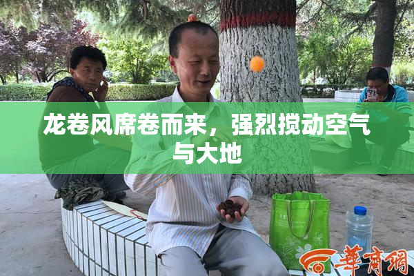 龙卷风席卷而来，强烈搅动空气与大地