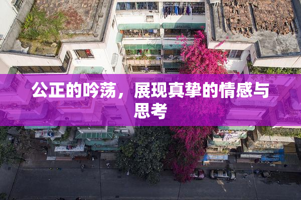 公正的吟荡，展现真挚的情感与思考