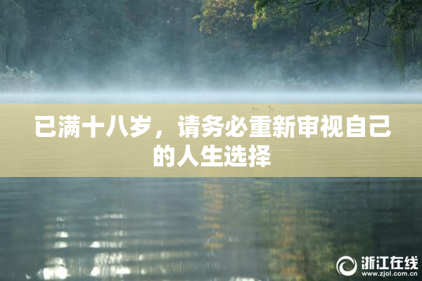 已满十八岁，请务必重新审视自己的人生选择