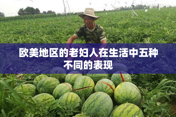 欧美地区的老妇人在生活中五种不同的表现