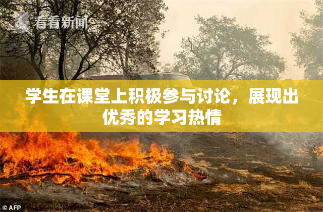 学生在课堂上积极参与讨论，展现出优秀的学习热情
