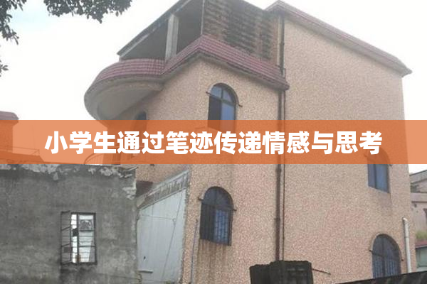 小学生通过笔迹传递情感与思考